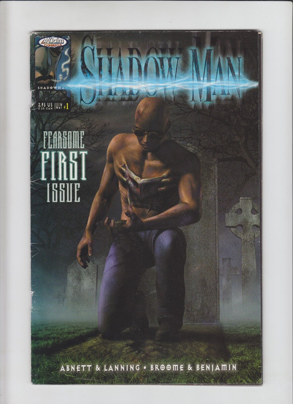Shadowman Vol. 3 #1 variant WITH COVER PRICE Acclaim 1999 shadow man - low grade