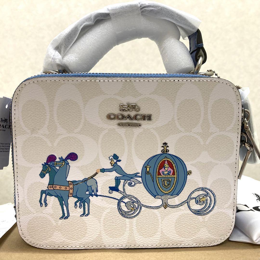 Disney Coach Cinderella Carriage Crossbody Box Bag C1426 NWT