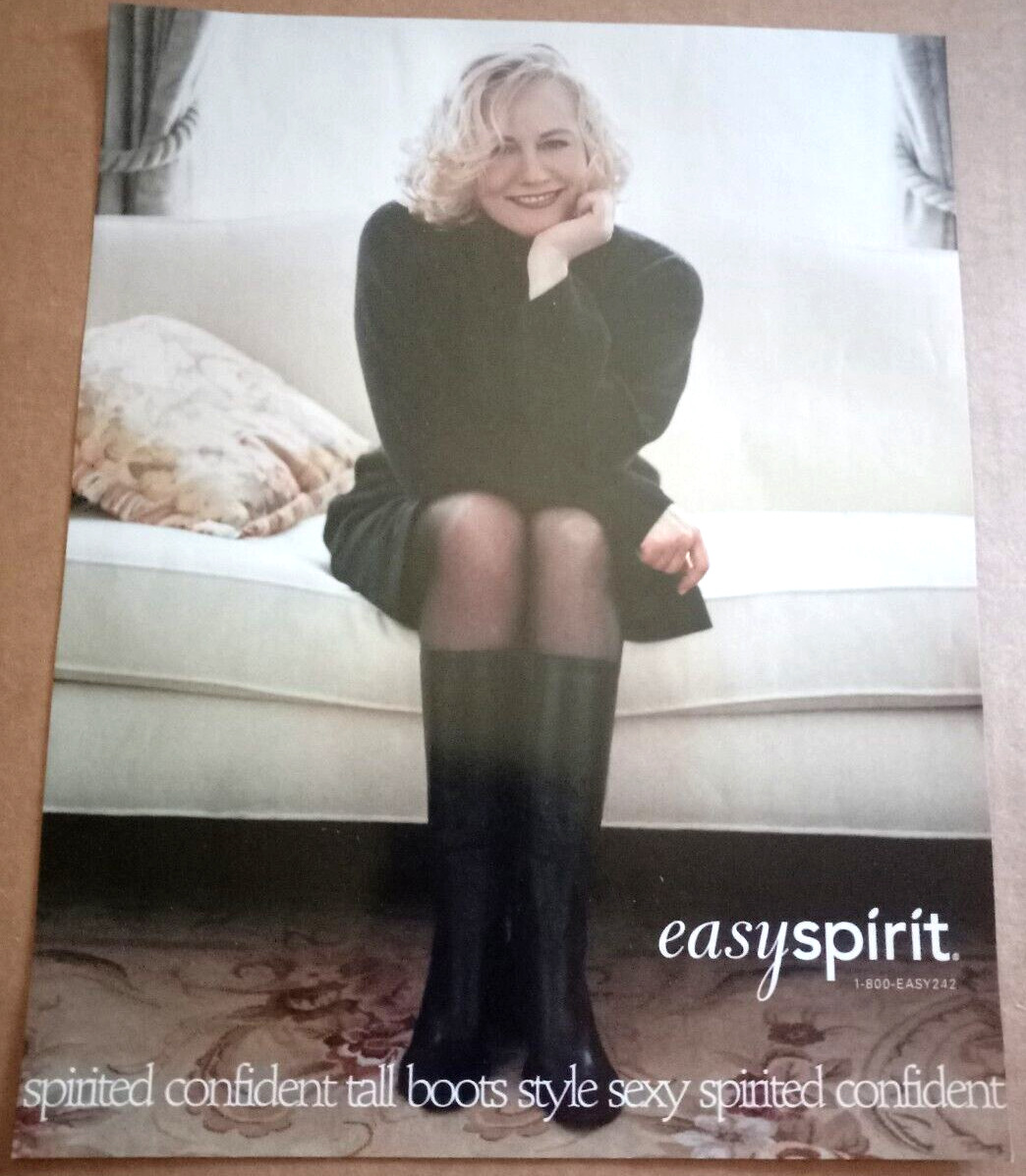 2001 print ad page - beautiful CYBILL SHEPHERD easy spirit shoes Advertising