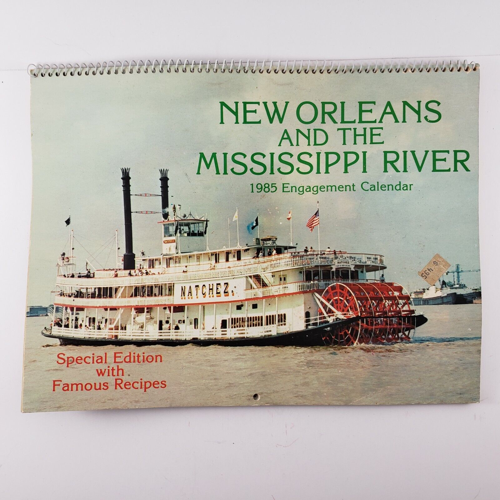 Vintage 1985 Calendar New Orleans Special Edition Illustrated Famous Recipes 