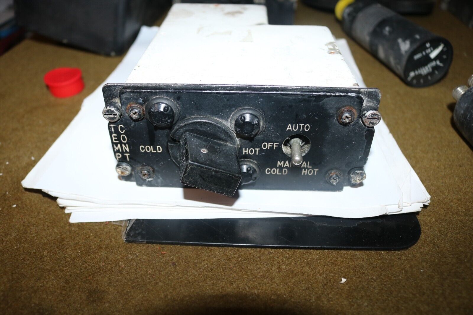 Vintage early F4 Phantom temperature control panel p/n 47654-5-1