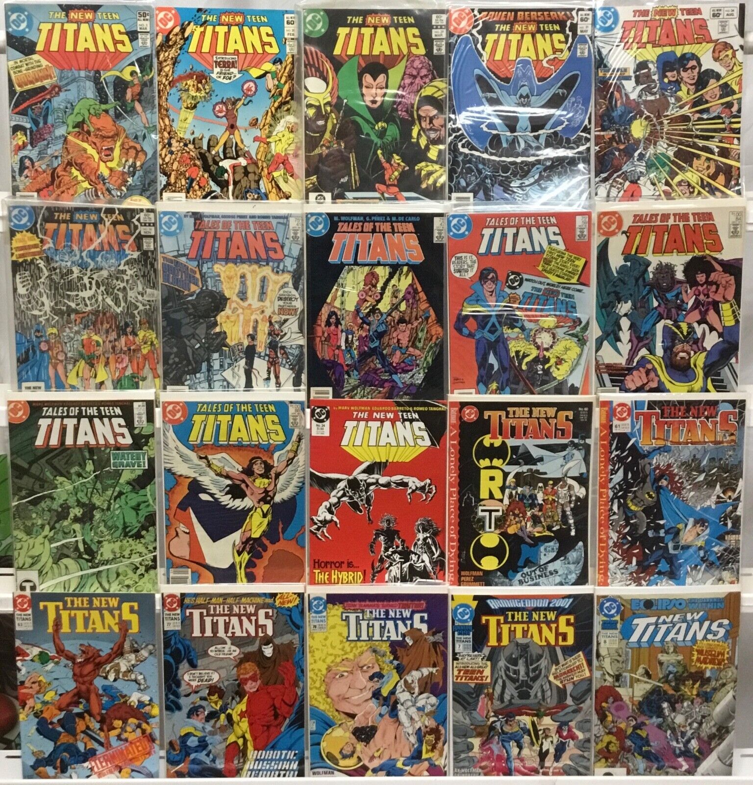 DC Comics - The New Teen Titans 1st Series - Comic Book Lot of 20 Issues