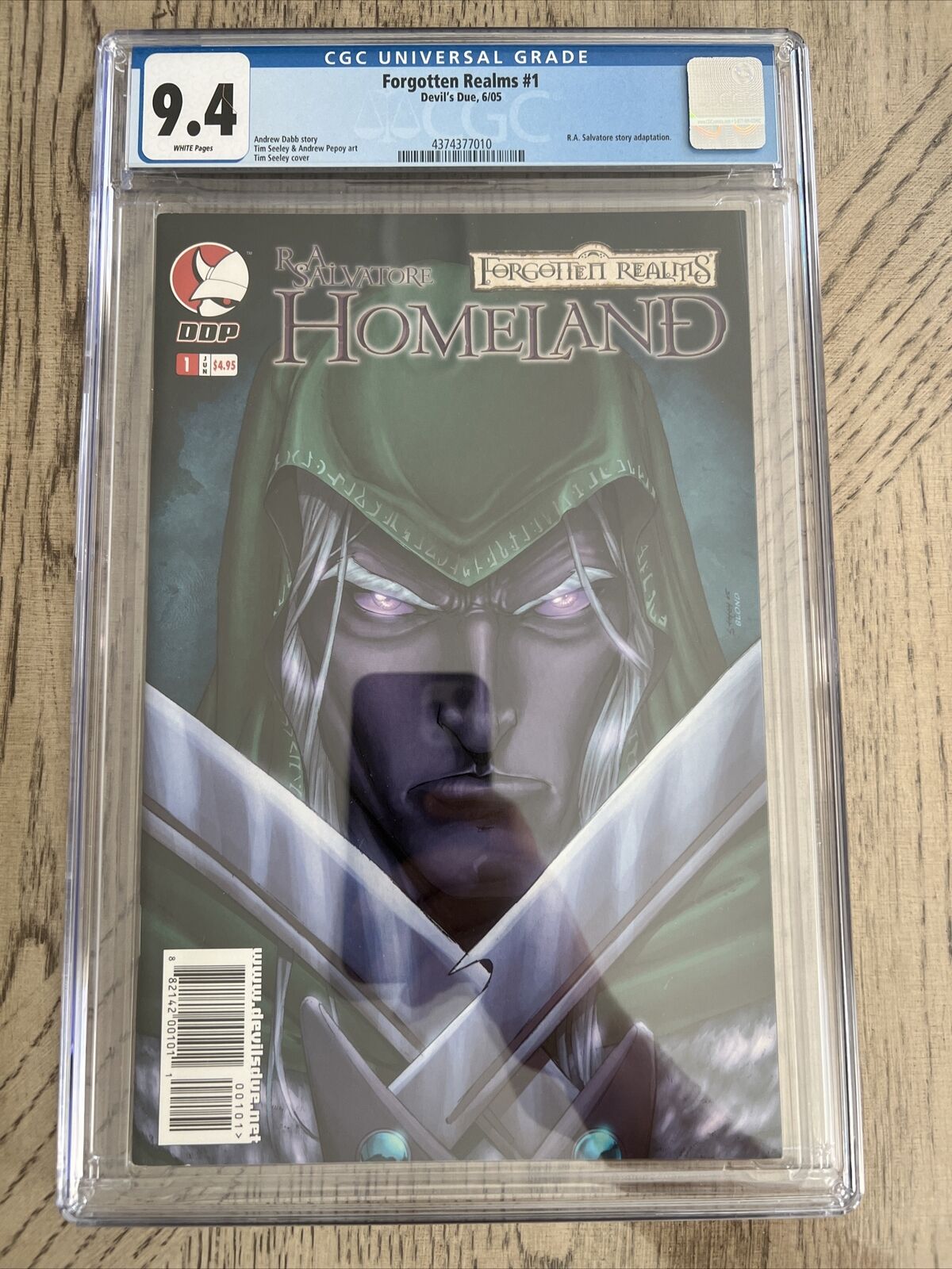 Forgotten Realm\'s Homeland #1 CGC 9.4 White Pages  2005 DRIZZT Salvatore