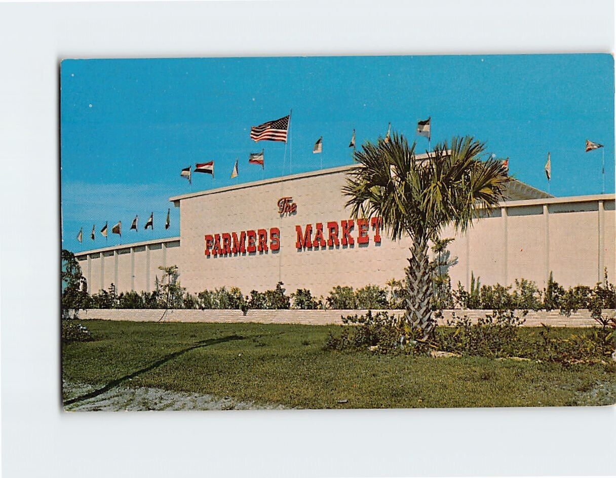 Postcard The Front Of The Giant Farmers Market West Palm Beach Florida USA