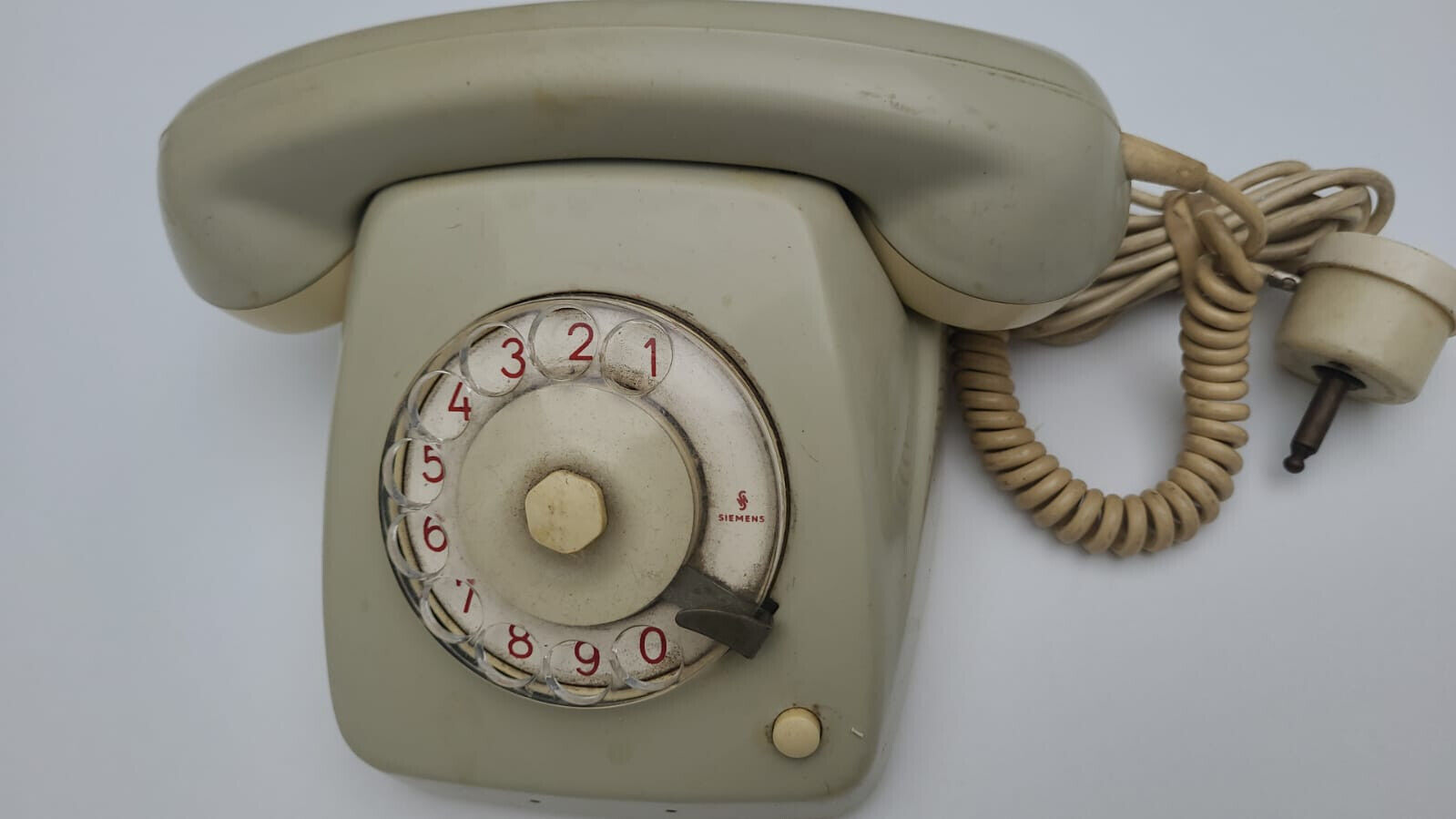 Vintage Siemens S30054 S5254 Rotary Telephone - 1980s - Retro Dial Phone perfect