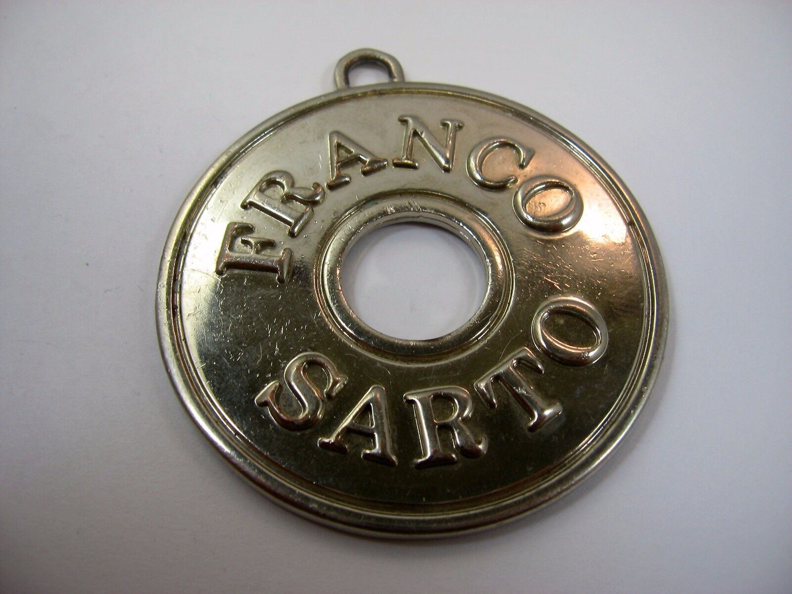 Vintage Pendant Keychain: FRANCO SARTO Advertising Logo
