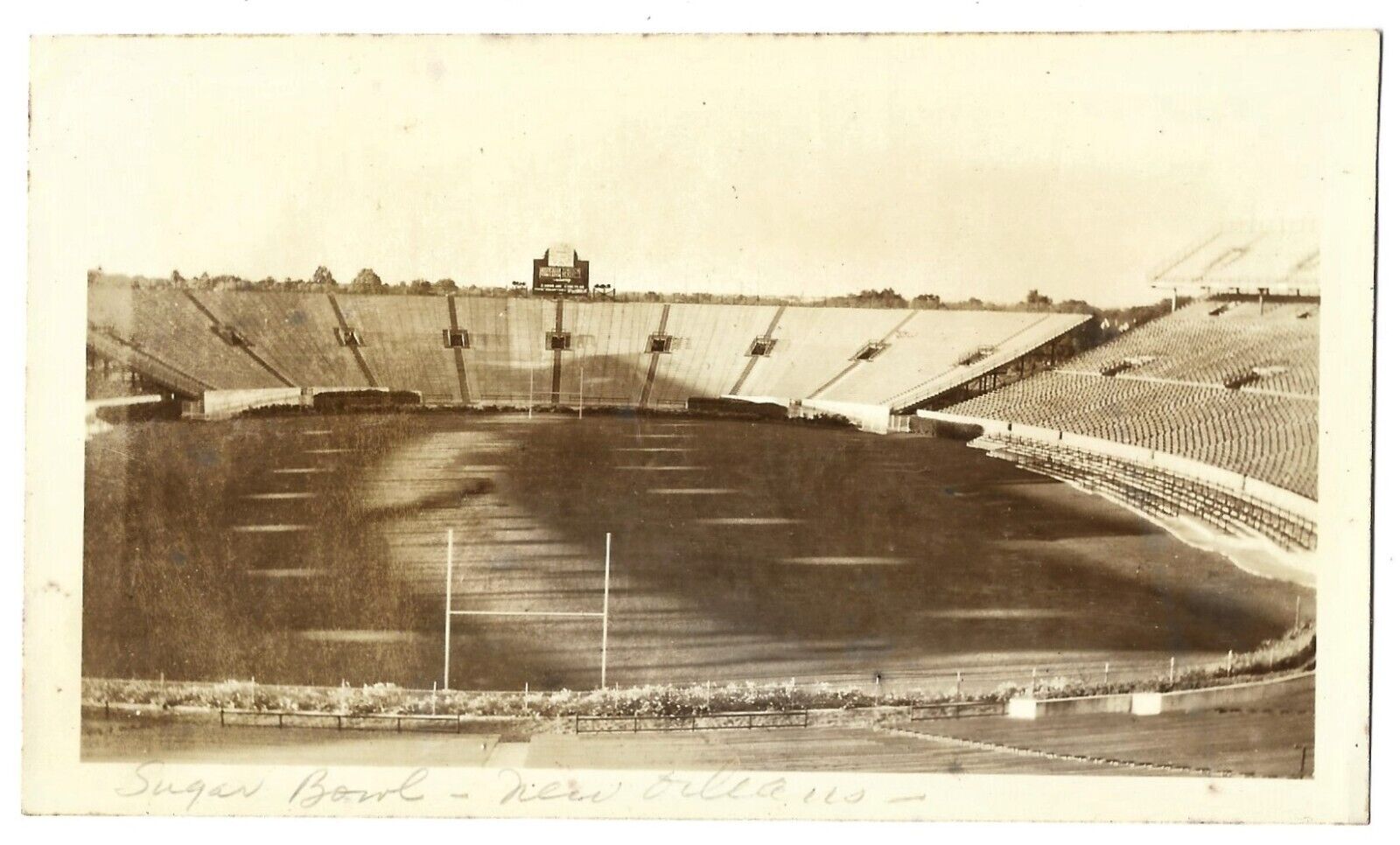 Rare Vintage Old 1920s Photo of The Sugar Bowl Football Stadium New Orleans LA