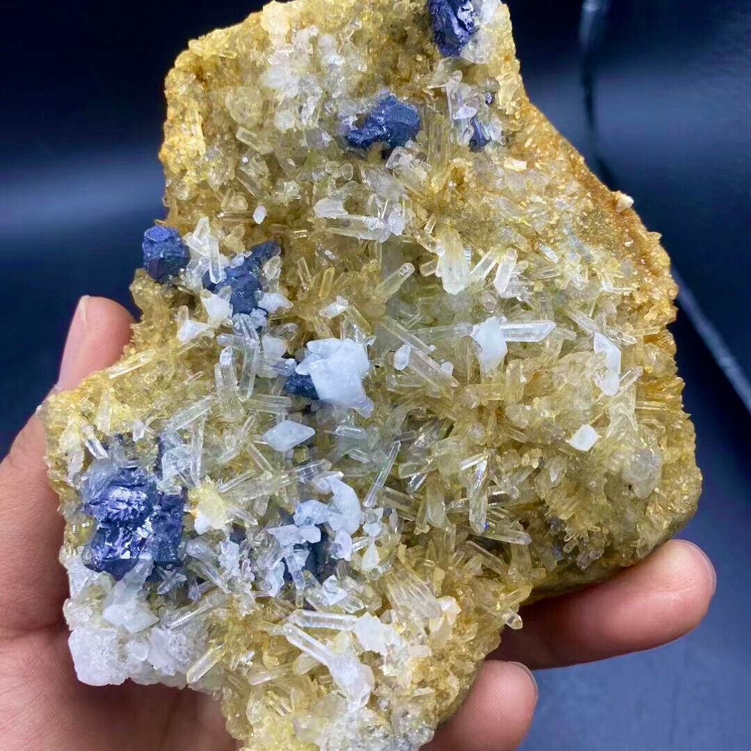 445G A+++Natural white Crystal Himalayan quartz cluster /mineralsls