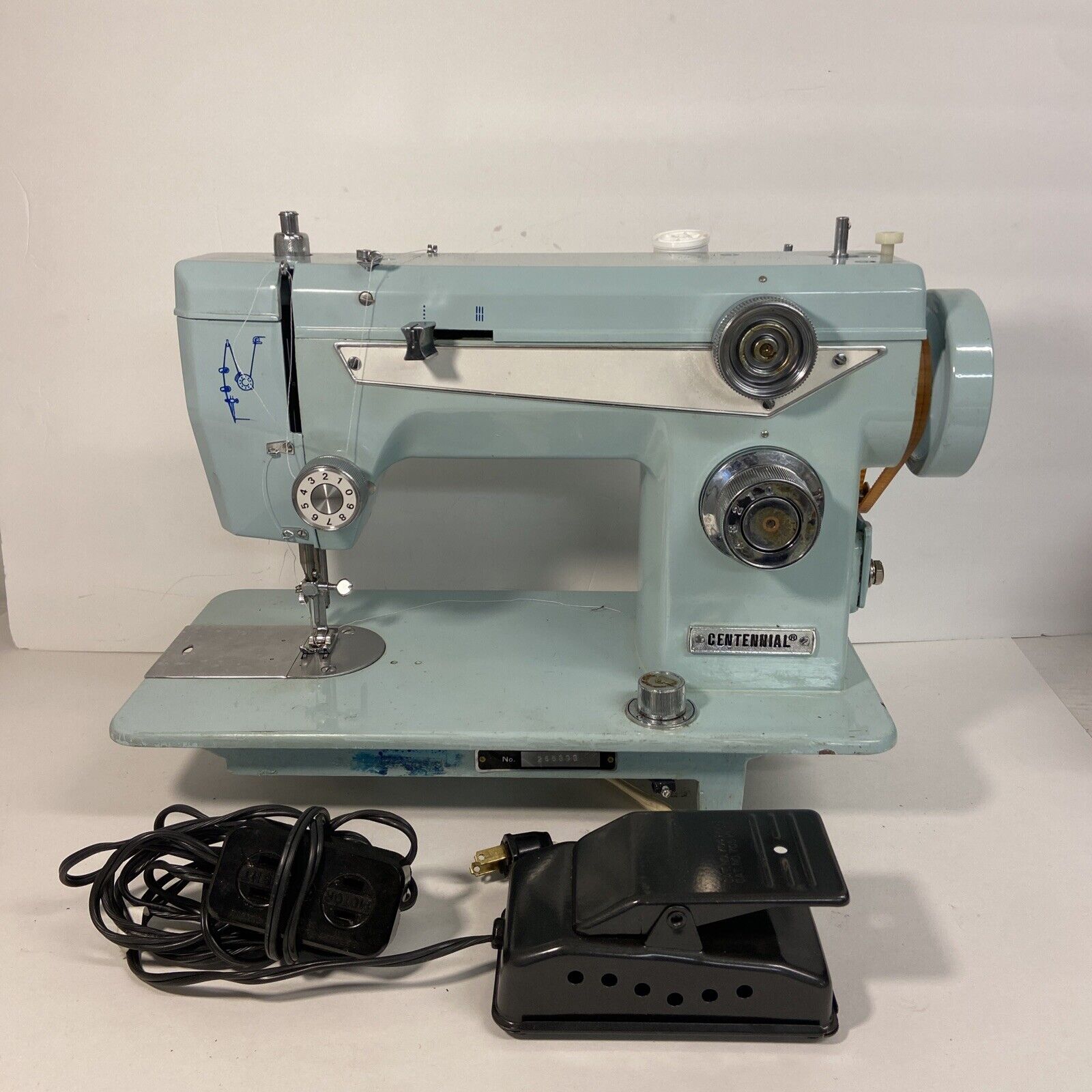 Vintage Centennial 1960s Japanses KOYO sewing Machine No. 266898 W/Case