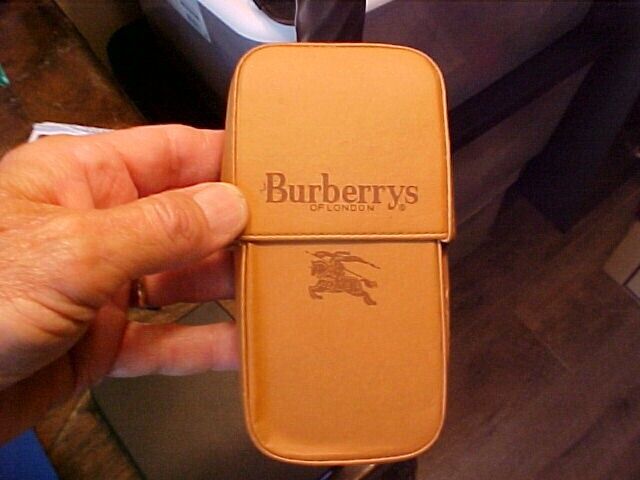 Vintage Burberrys of London Leather Cigar Case Very Functional Approx 5.5\