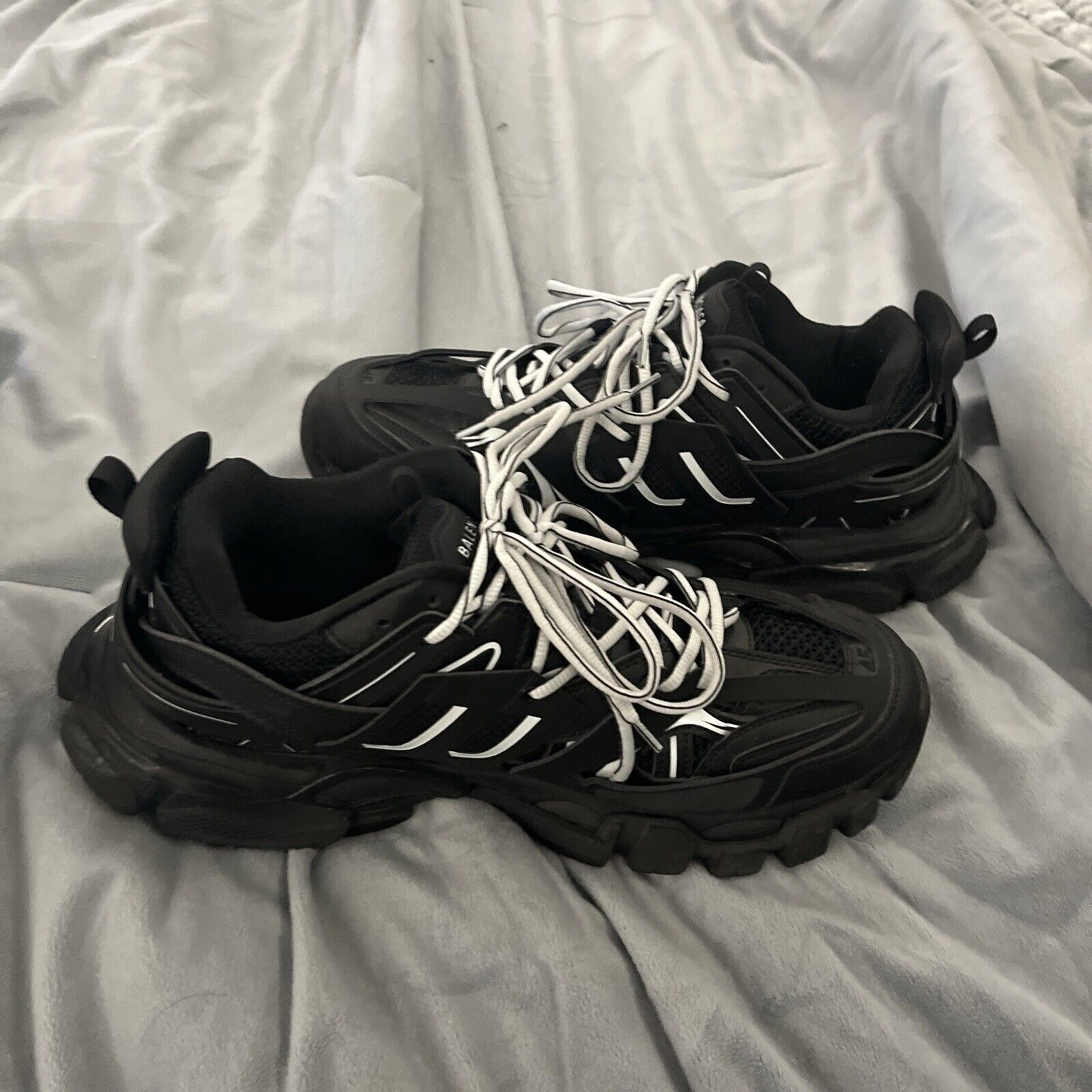 Size 11 - Balenciaga Track Sneaker Black White