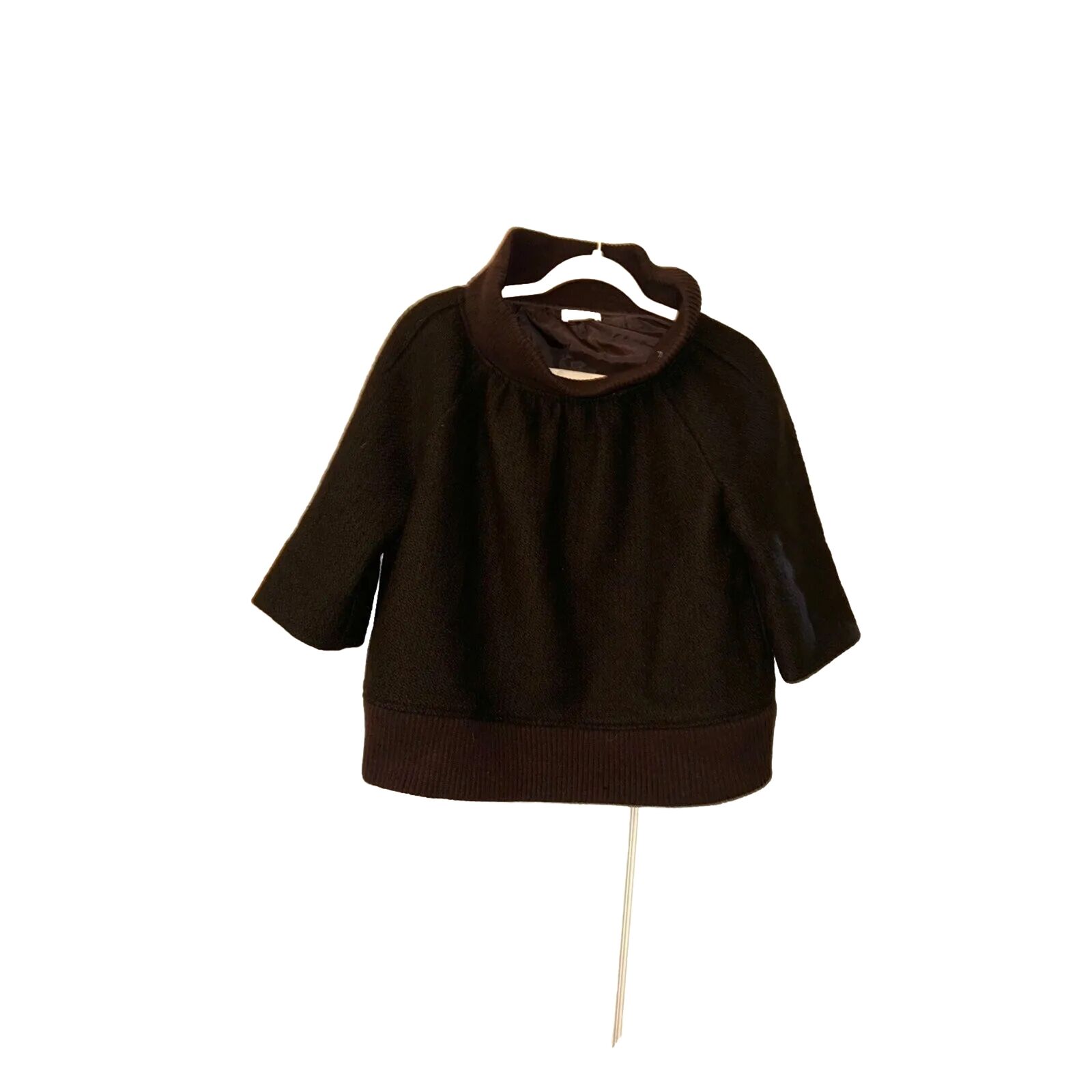 Women’s dries van noten wool mock neck top or jacket size 40