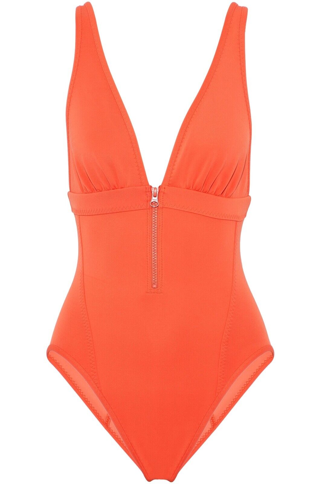 adidas by Stella McCartney Women\'s Papaya Zip Swimsuit One-Piece Swimwear Size L