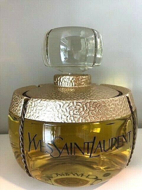 GIANT Glass YSL Yves Saint Laurent CHAMPANGE Perfume Factice Display Bottle 