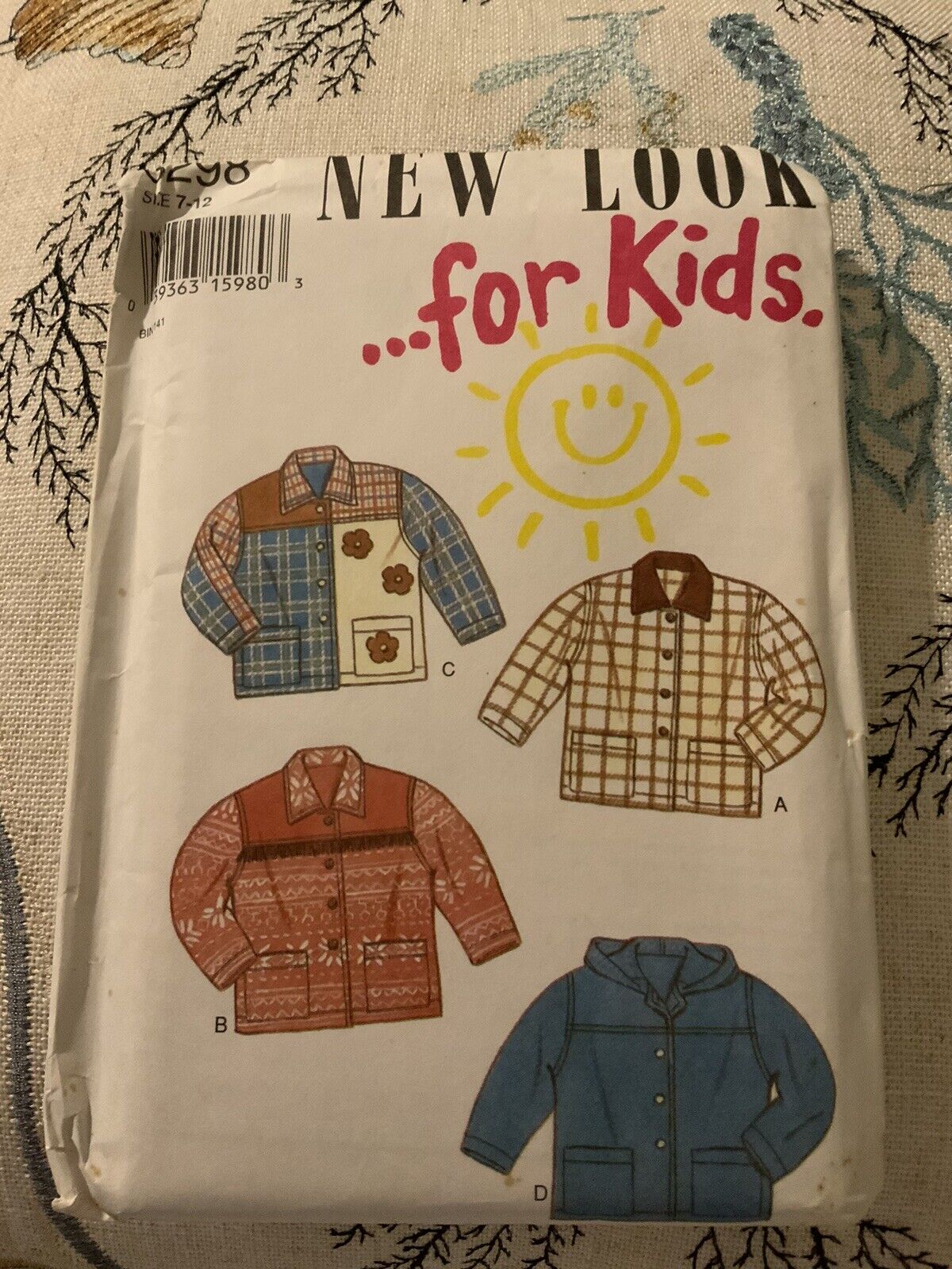 New Look For Kids Sewing Pattern 6298 Uncut 