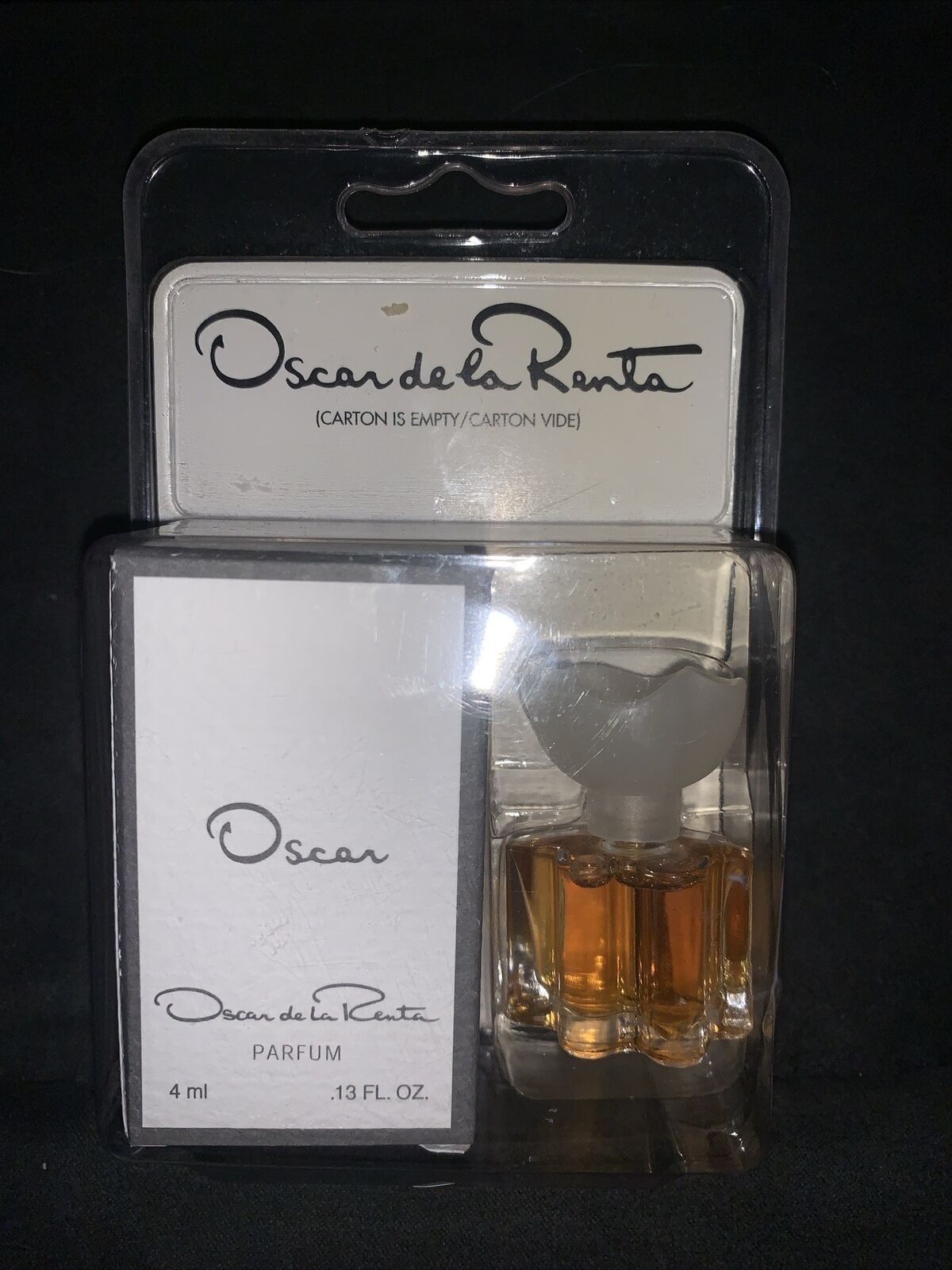 Oscar By Oscar de La Renta Parfum Splash Mini .13 fl oz/4 ml NIB Rare Item VTG