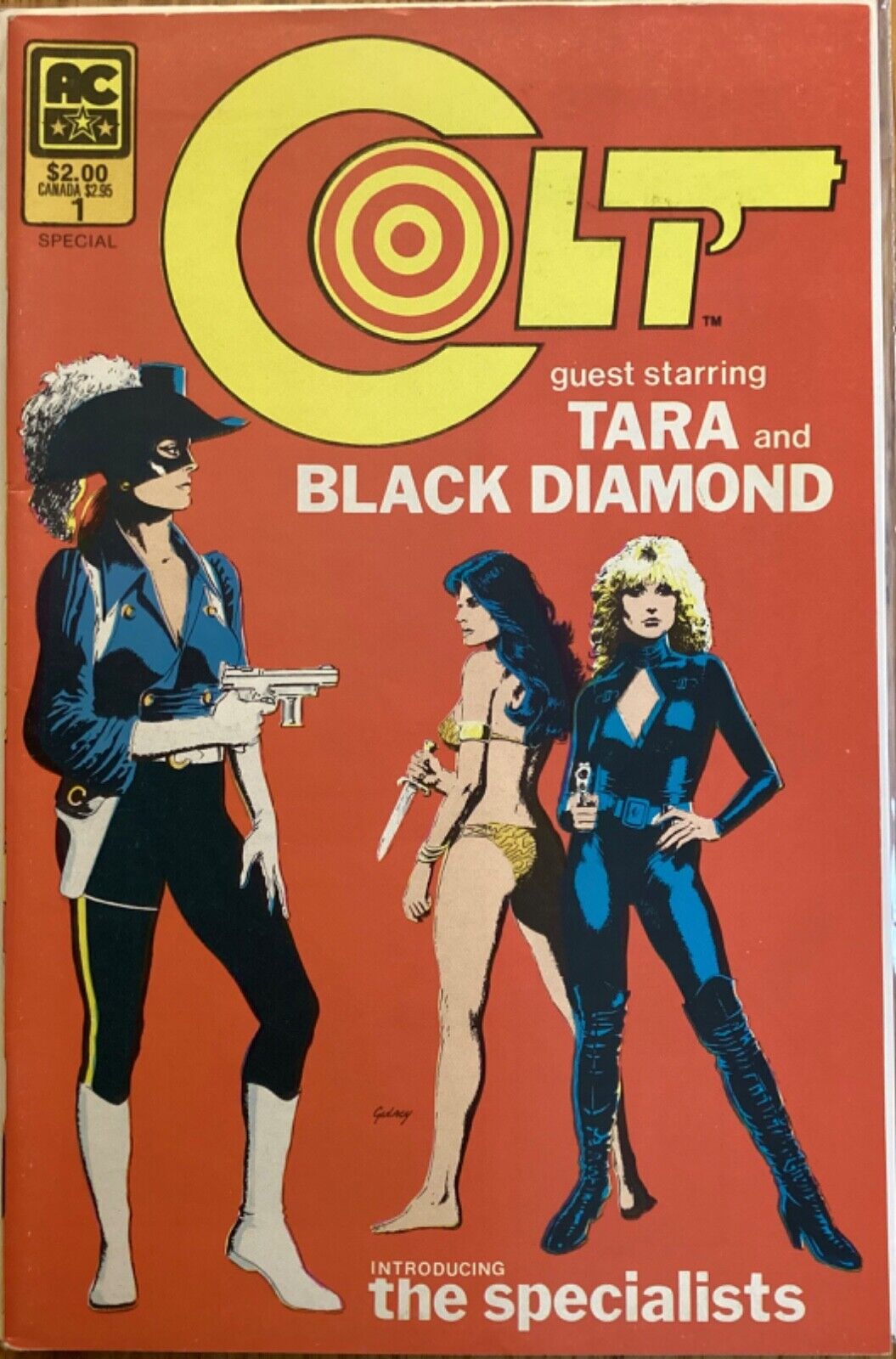 “Colt Special #1” w/ Tara and Black Diamond, the Specialists, AC Comics 1985
