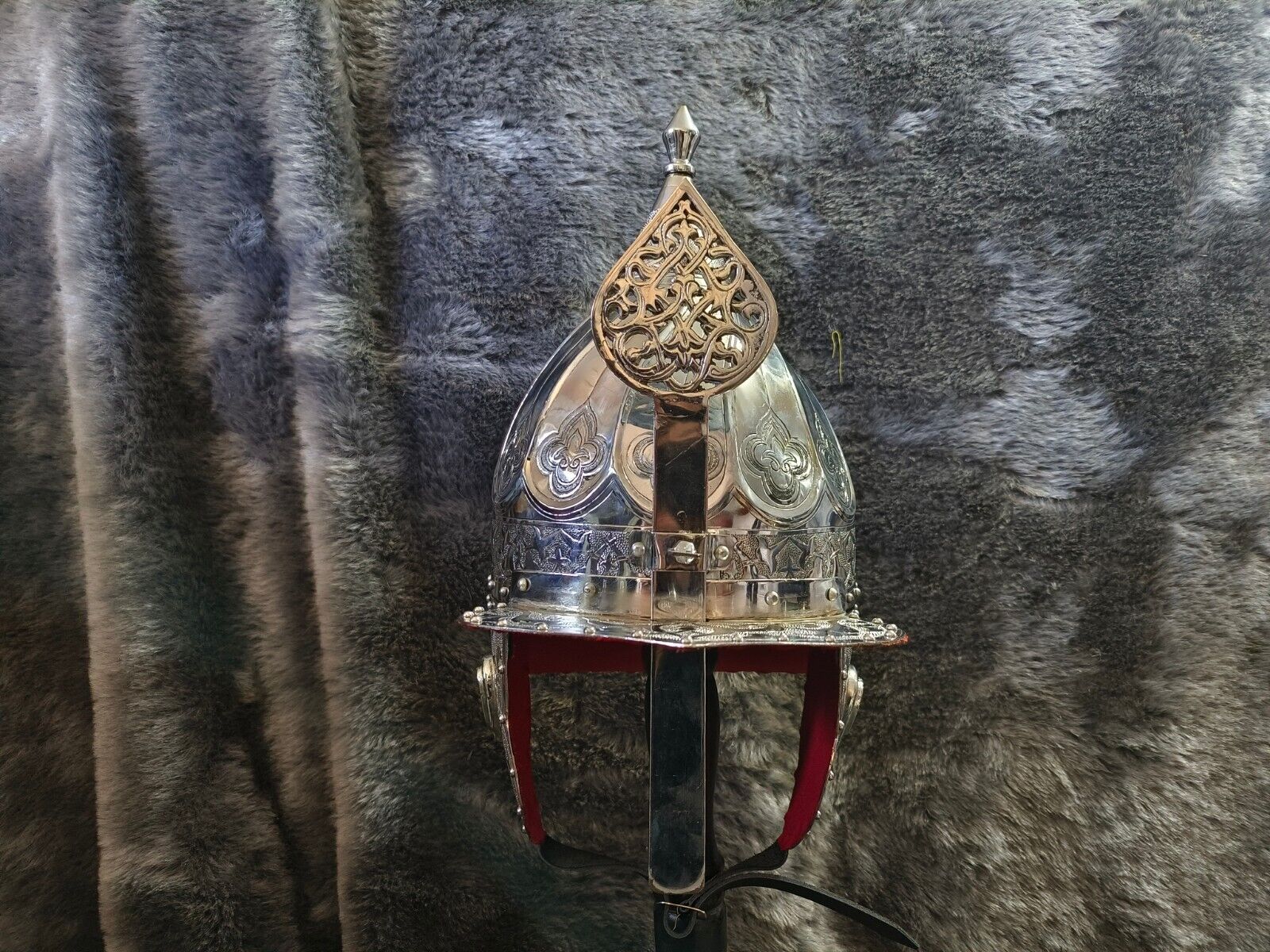 16 gauge Mild Steel Ottoman / Persian Helmet Of Medieval Knight