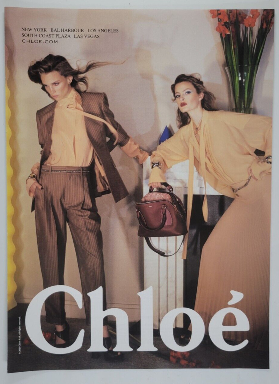 Chloe Women\'s Fashion Clothing 2020 Vogue Ad ~8x11\