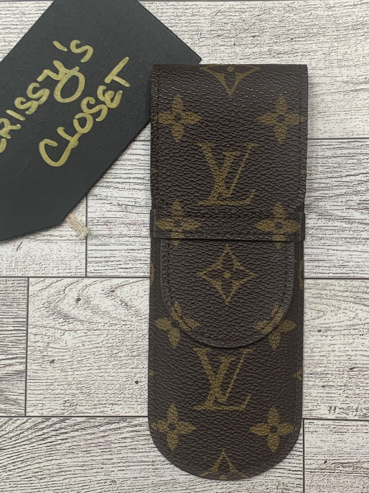 💯 Authentic Louis Vuitton Monogram Etui Stylo Pen Case