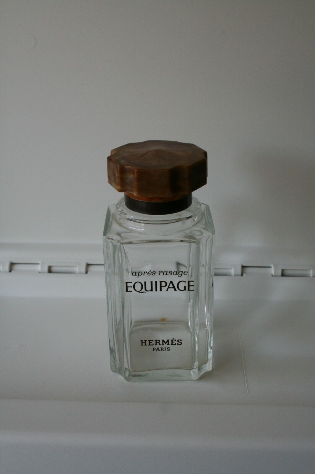 empty bottle, Hermes Creipage, after shaving