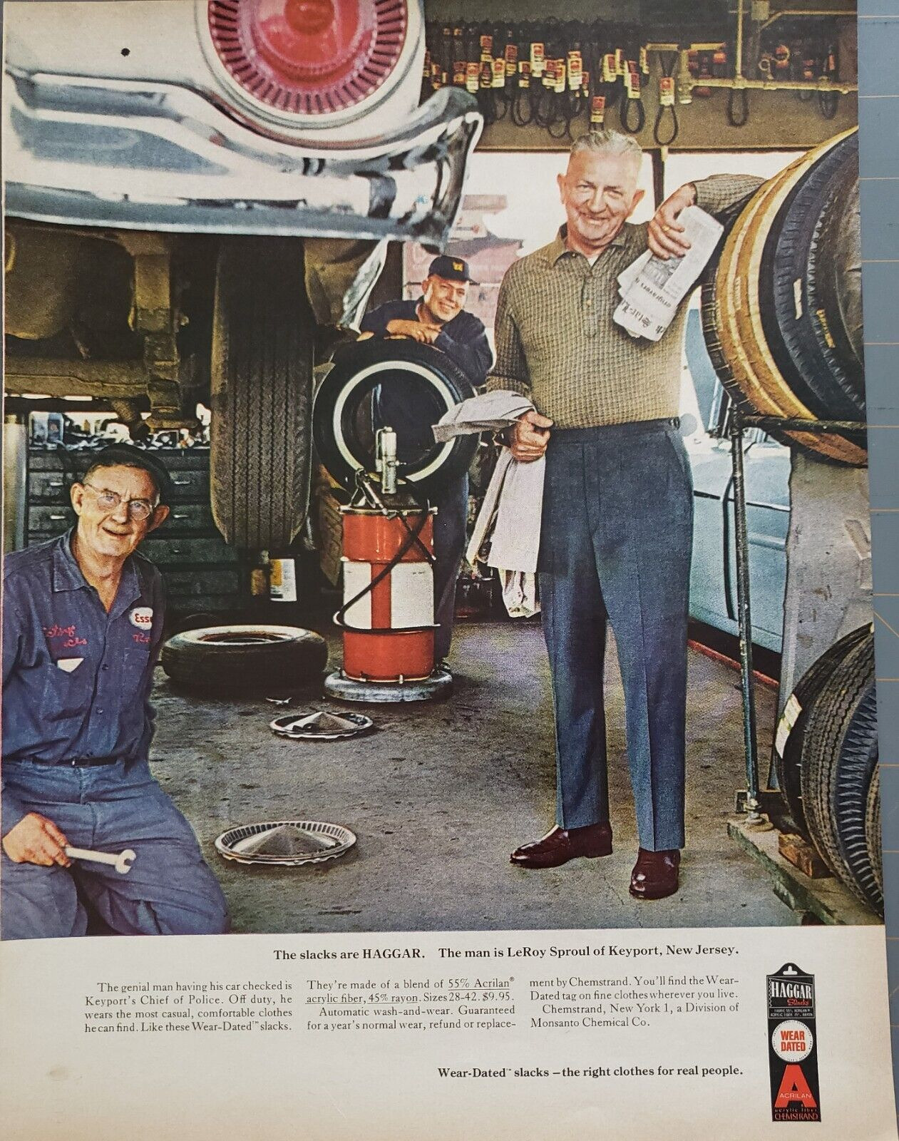 1963 Haggar Men\'s Slacks Wear Dated Vintage  Print Ad