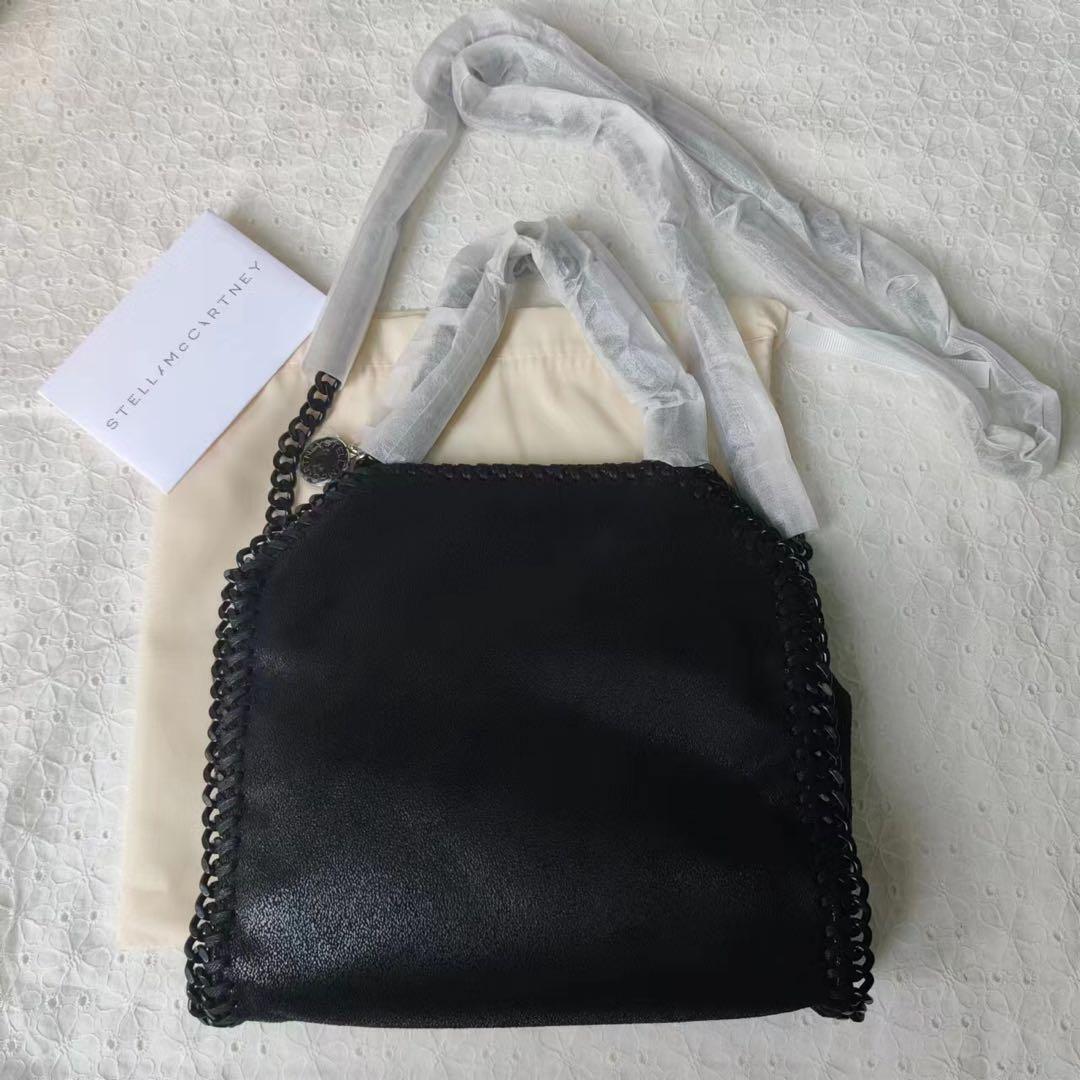 STELLA MCCARTNEY FALABELLA Mini Tote Bag Handbag 2way Chain Shoulder Black New