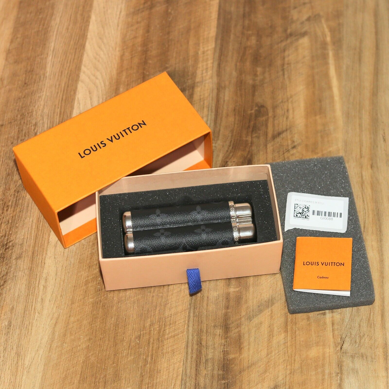 LOUIS VUITTON - RARE 2019 Model GI0088 Monogram Dual Cigar Case - NEW IN BOX 🔥