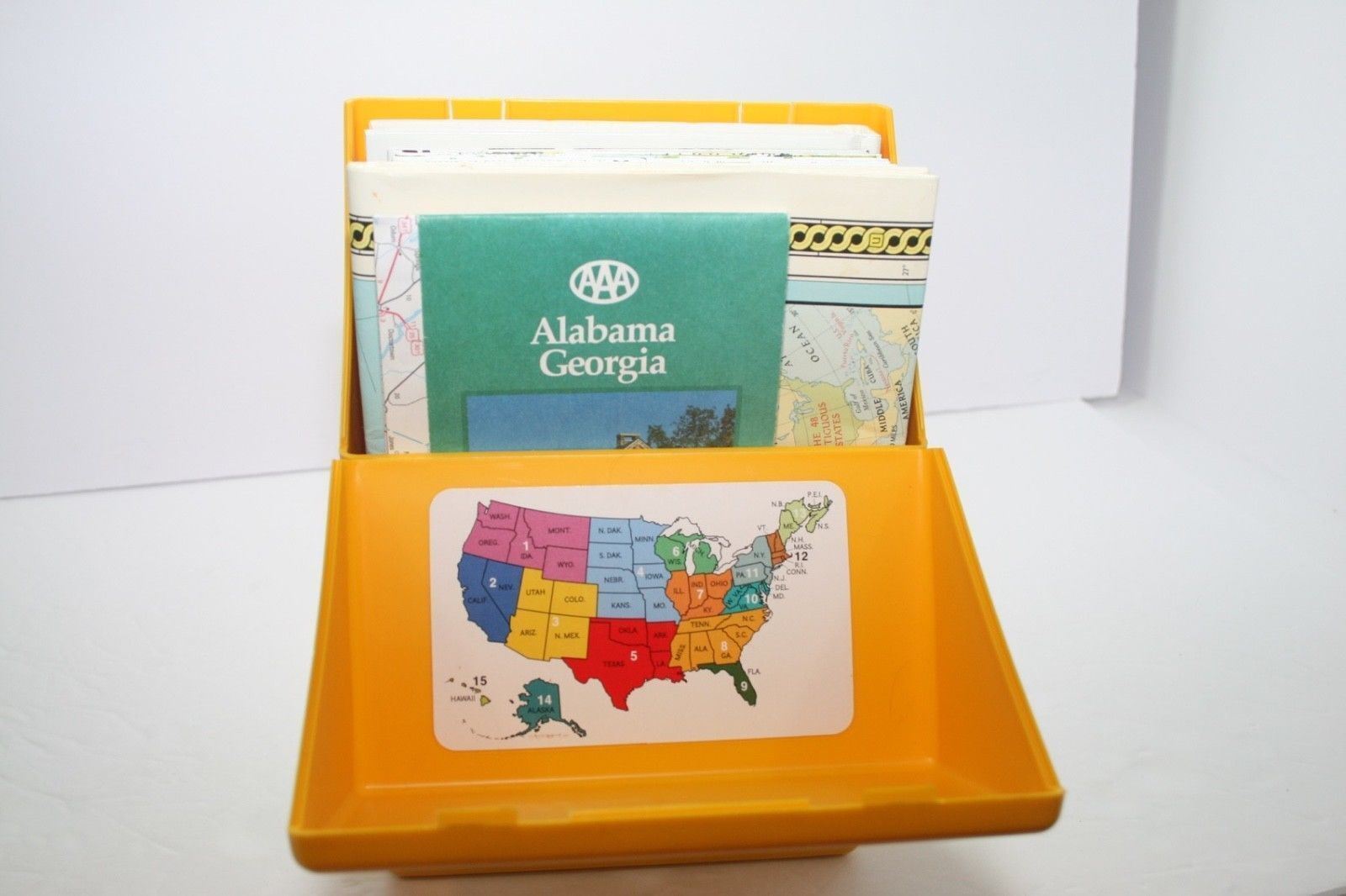 Vintage 1986 National Geographic Close-Up USA Maps Box Set Over 15 Maps & More