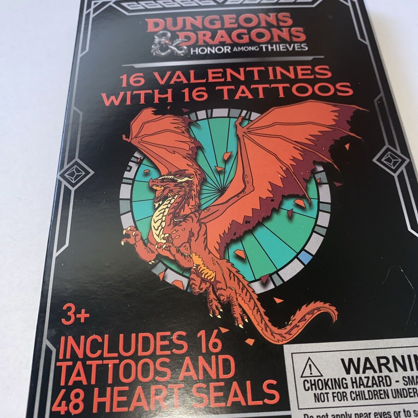 Dungeons Dragons Valentines Day Classroom Exchange Cards 16 Count with Tattoos