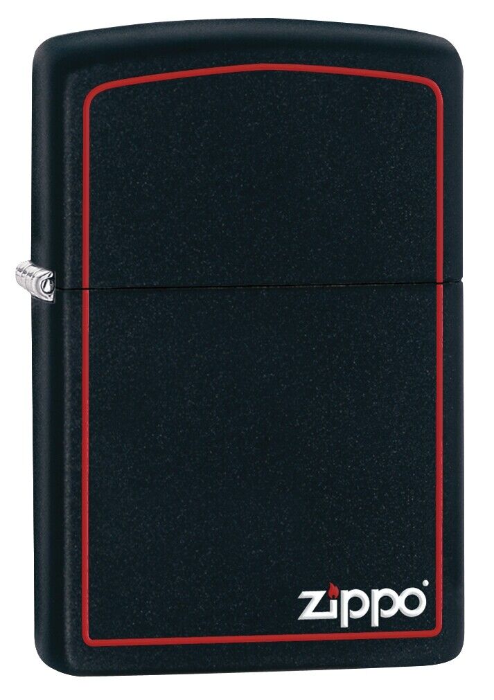 Zippo Classic Black and Red Windproof Lighter, 218ZB