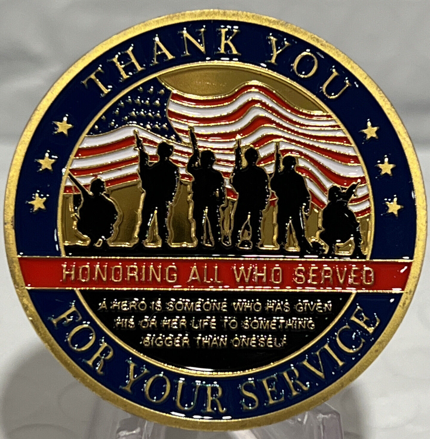 * 10 Pieces “Thank You Veteran for Your Service”Military Challenge Coin Honoring