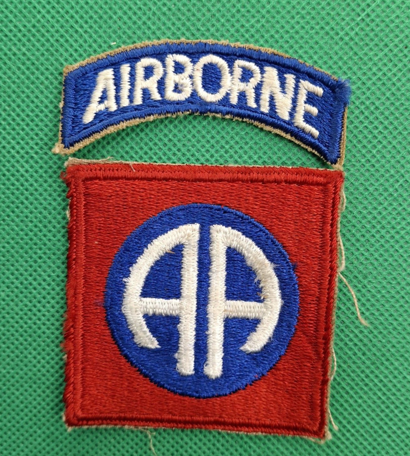 US Army Authentic WW2 Era/1950's 82nd Airborne Division W/Detached Tab Patch