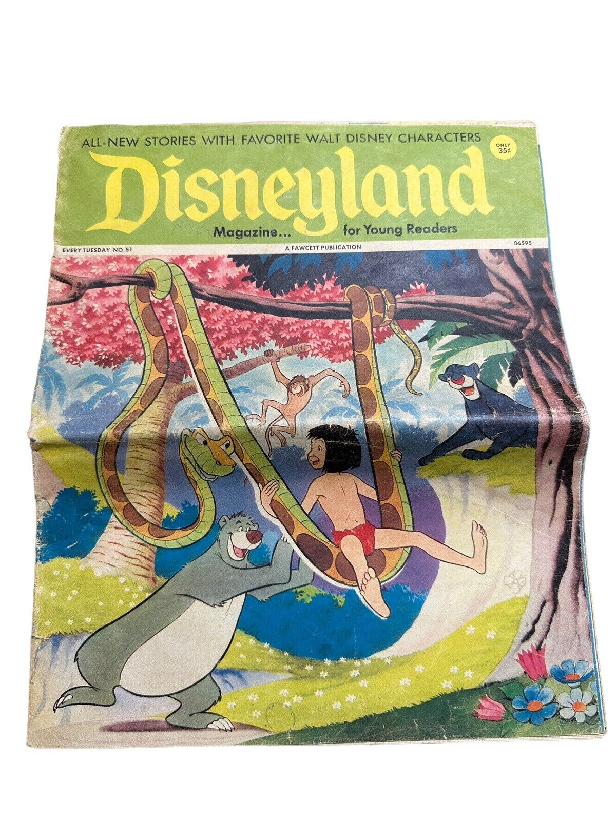 Vintage DISNEYLAND Magazine comic No. 51 Jungle Book