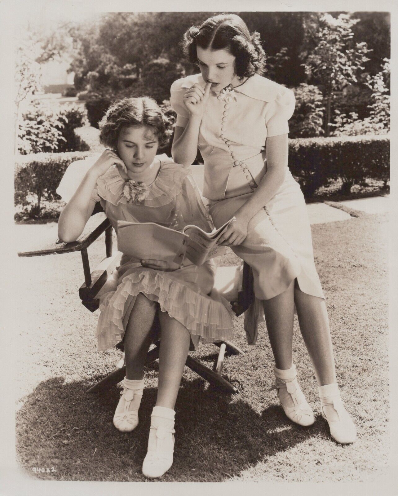 HOLLYWOOD BEAUTY JUDY GARLAND + DEANNA DURBIN PORTRAIT 1950s ORIG Photo C21