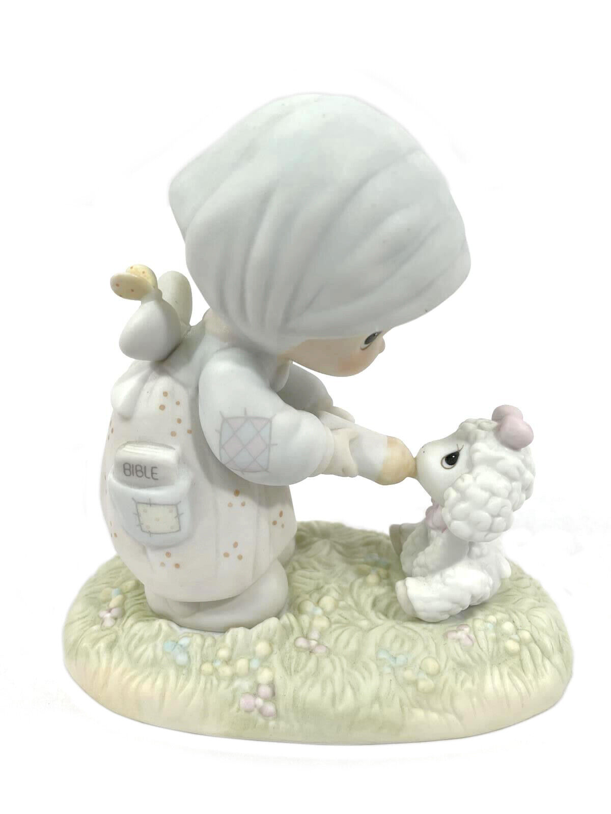 1987 Enesco Precious Moments Members Only Figurine Feed My Sheep PM-871