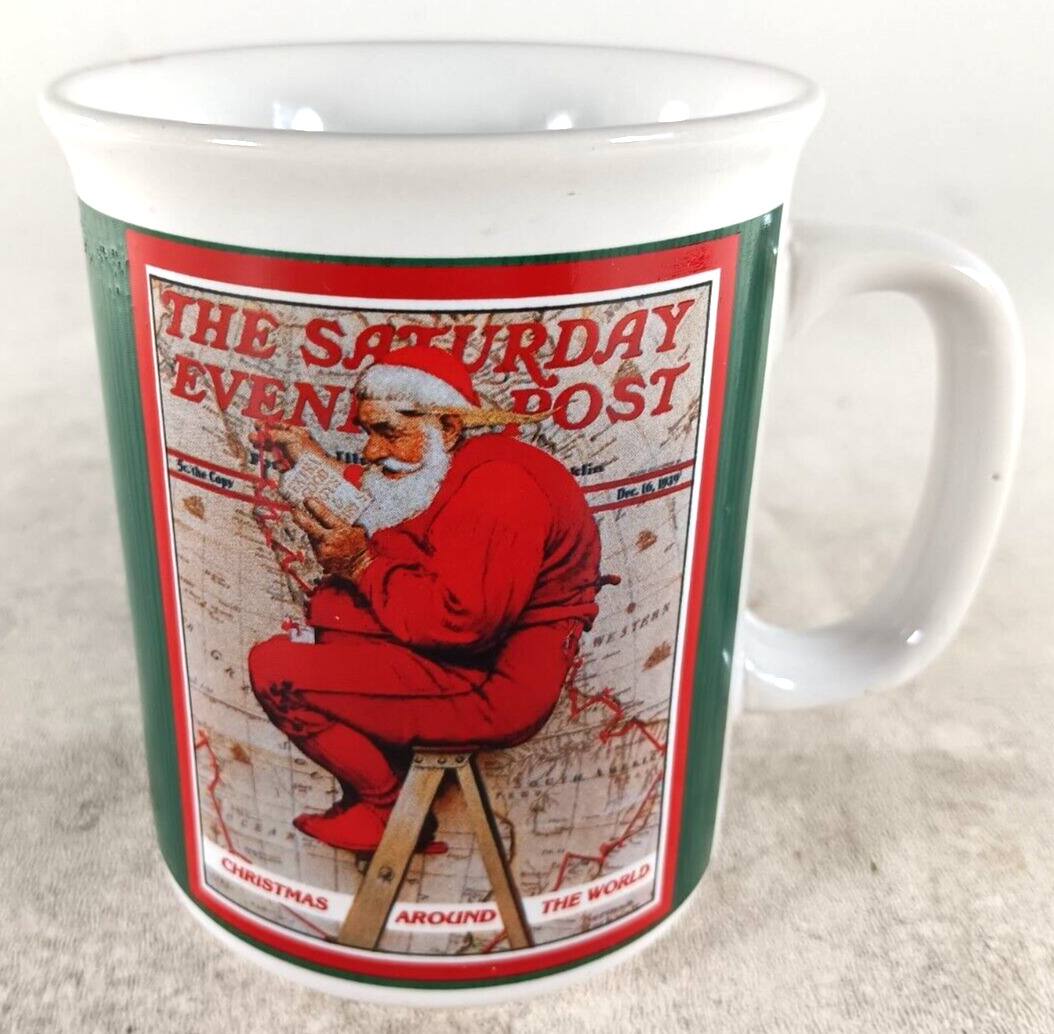 Christmas Around The World by Norman Rockwell Saturday Evening Post Cup Mug