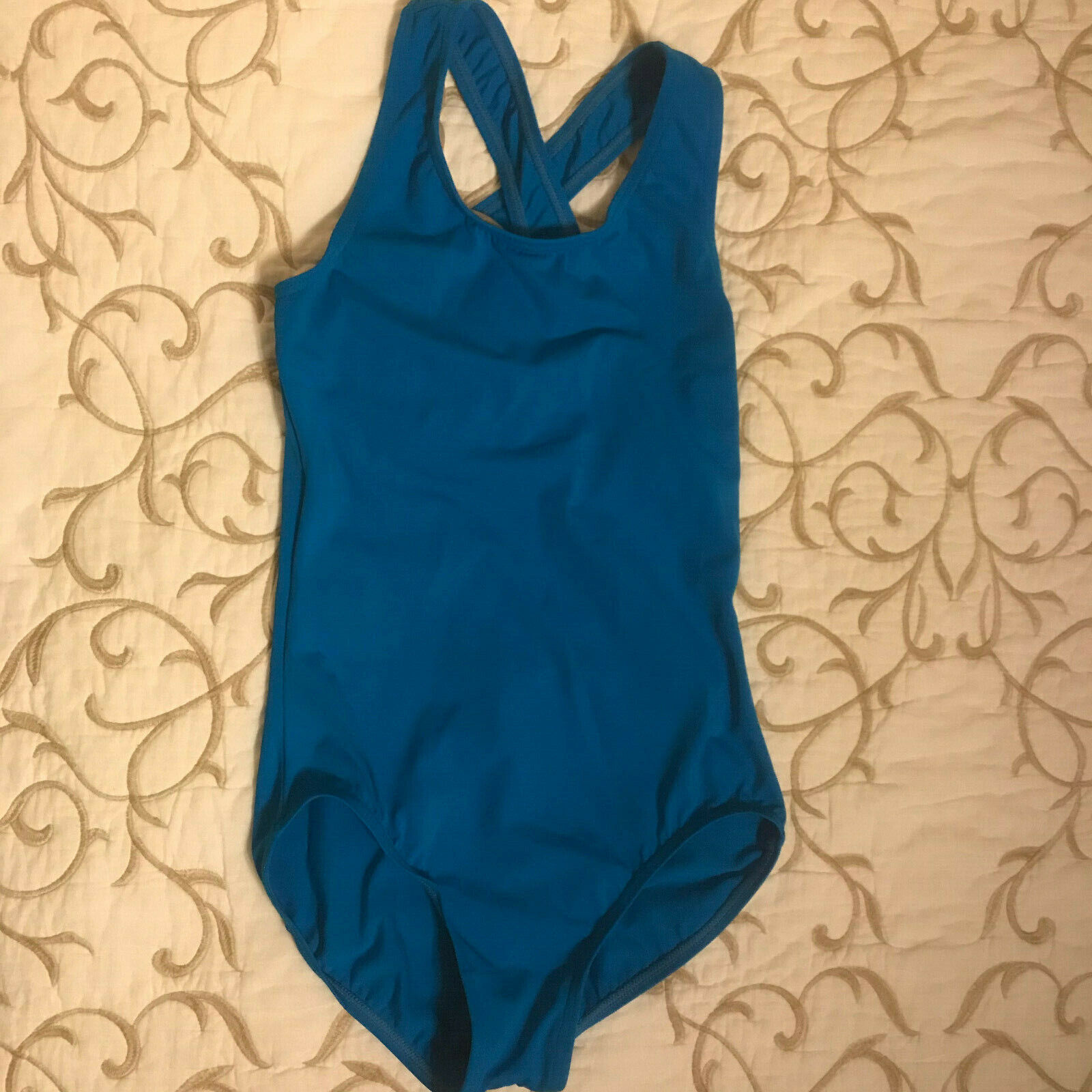 Balara Bright Blue 1-Piece Swimsuit - Girls Size Child L - Pretty
