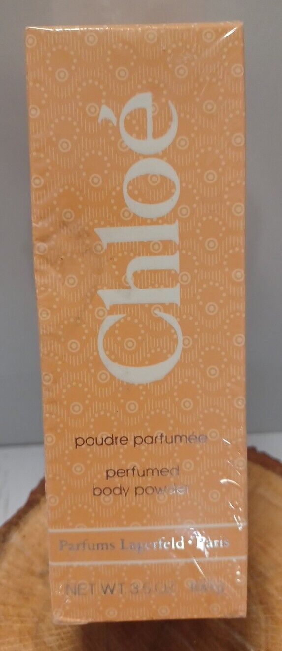 Rare NEW Vintage ~ CHLOE Perfumed Body Powder ~ Parfums LAGERFELD *Paris 3.5oz