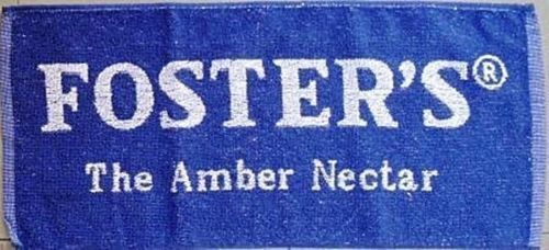 Fosters The Amber Nectar Cotton Bar Towel 525mm x 250mm
