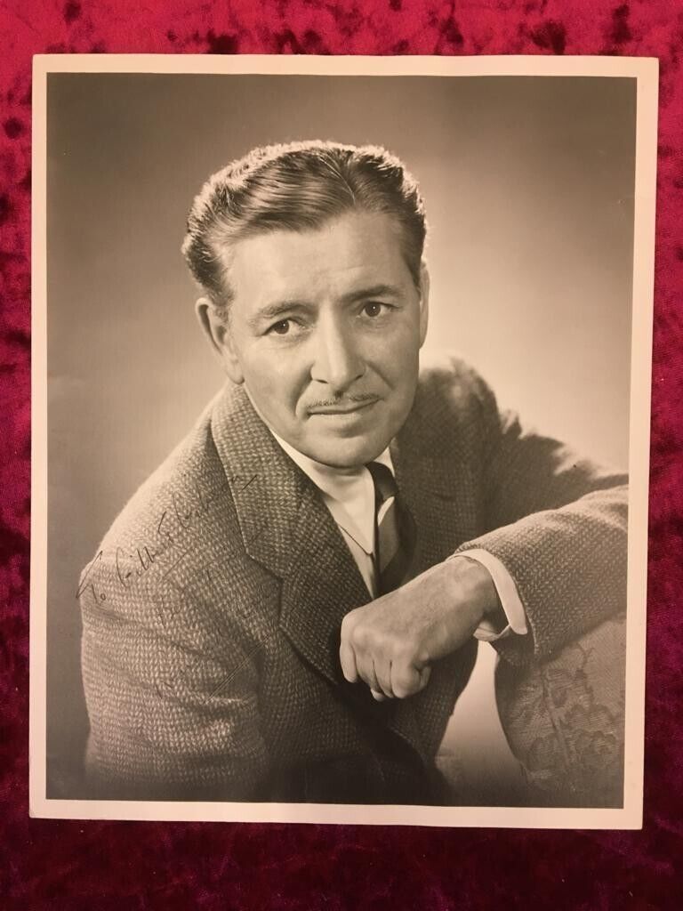 Ronald Colman CERTIFIED Signed ~ Dedicated to Ronald Gibson ~10x8”  photo +COA