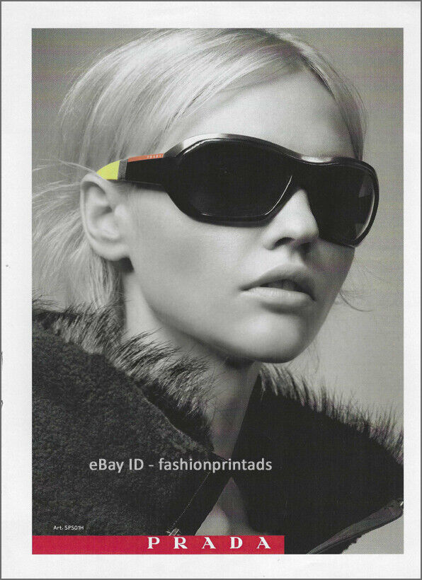 PRADA Linea Rossa Eyewear 1-Page Magazine PRINT AD Fall 2007 SASHA PIVOVAROVA