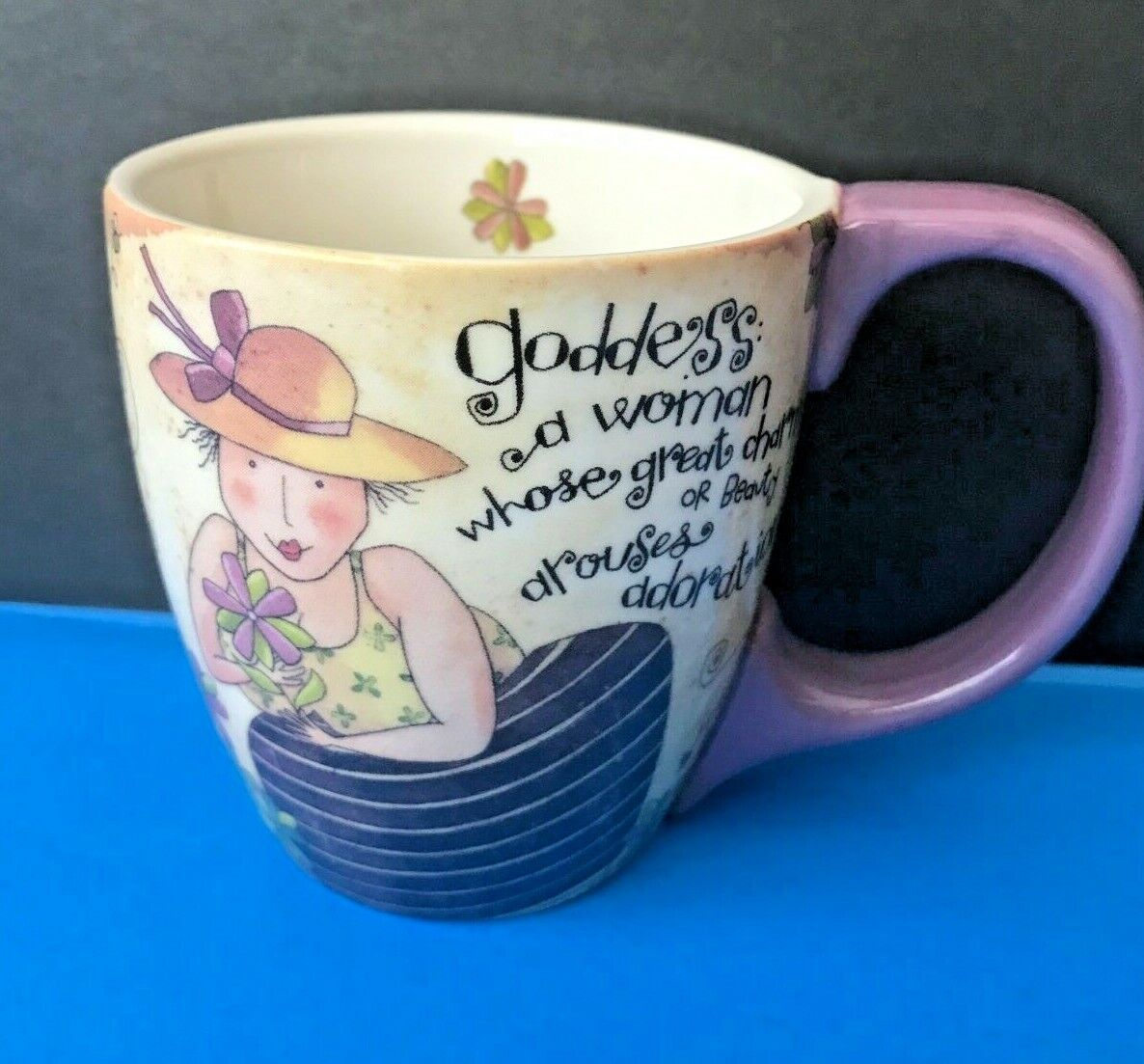GODDESS Woman Coffee Tea Cup Mug LANG Company Karen HILLARD GOOD Artist 