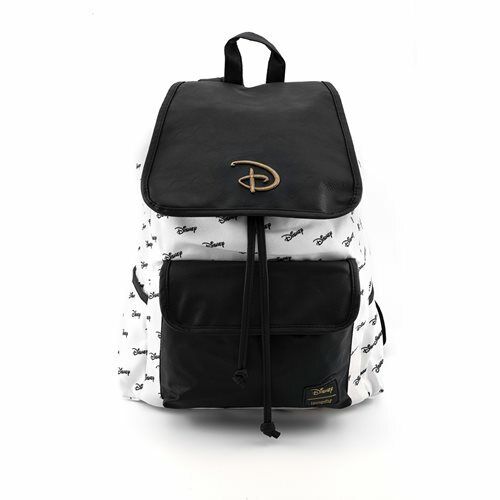 Loungefly X Disney Logo Nylon Slouch Backpack NIP 2020 Disney Parks