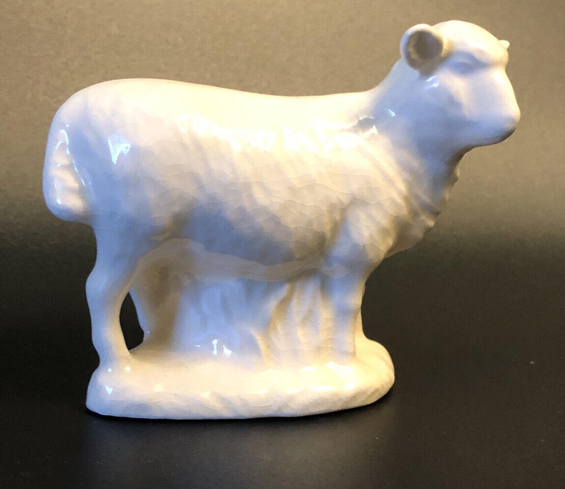  VTG Nativity Lamb Holland Mold Ceramic Glazed Replacement 1 Pc