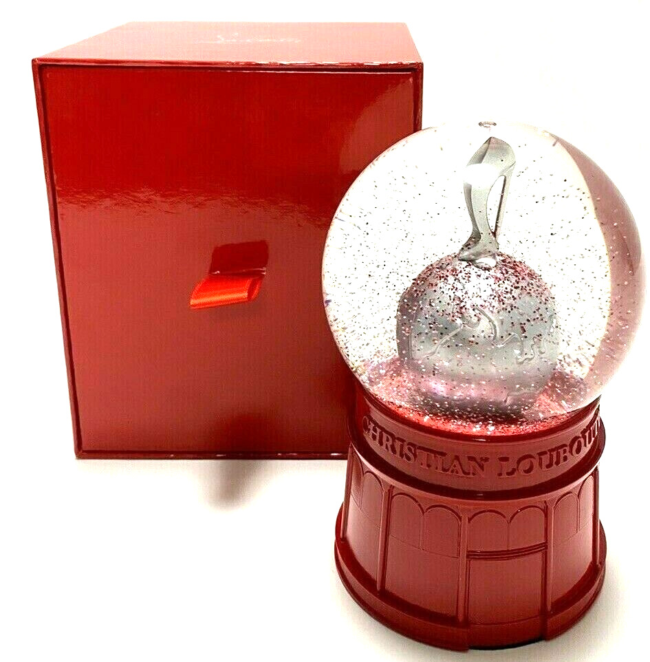 Christian Louboutin Snow Globe Dome Gift Box Novelty Figure Ornaments NEW Rare 