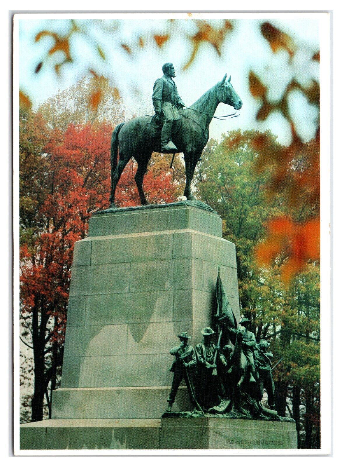 Vintage 1980s - Virginia Monument - Gettysburg, Pennsylvania Postcard (UnPosted)