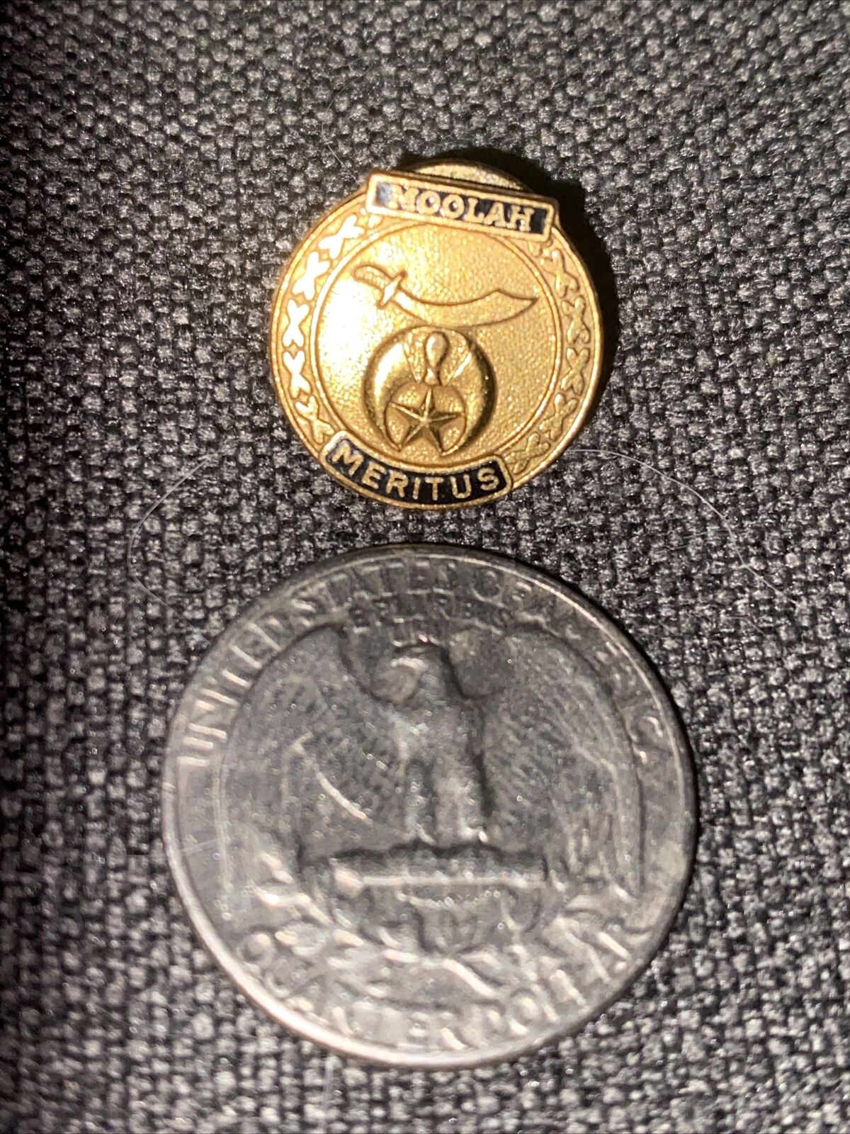 Free Mason - Masonic Shriners Moolah Meritus Pin - Ultra Rare Vintage