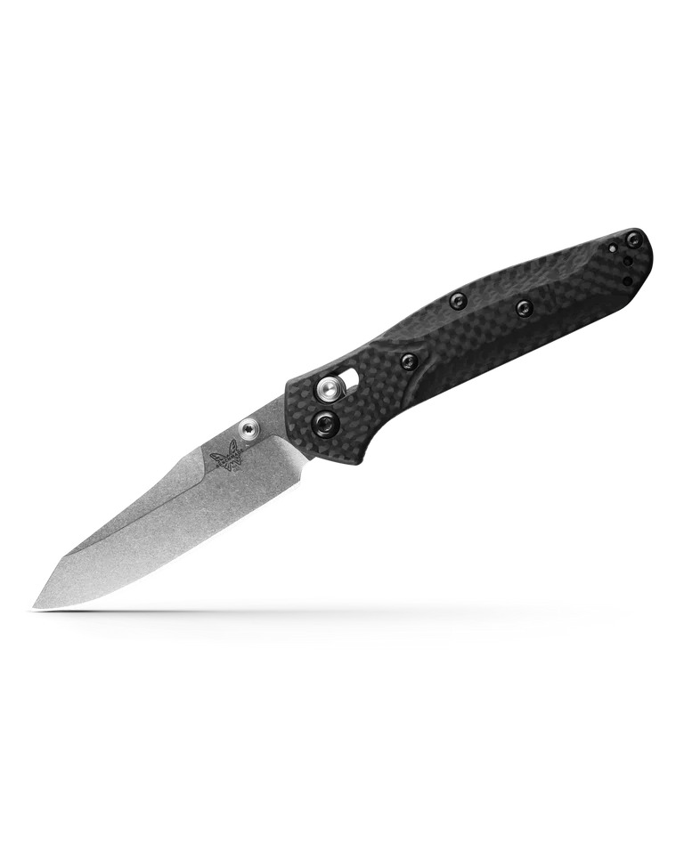 Benchmade Knives Mini Osborne 945-2 Black Carbon Fiber CPM-S90V Pocket Knife