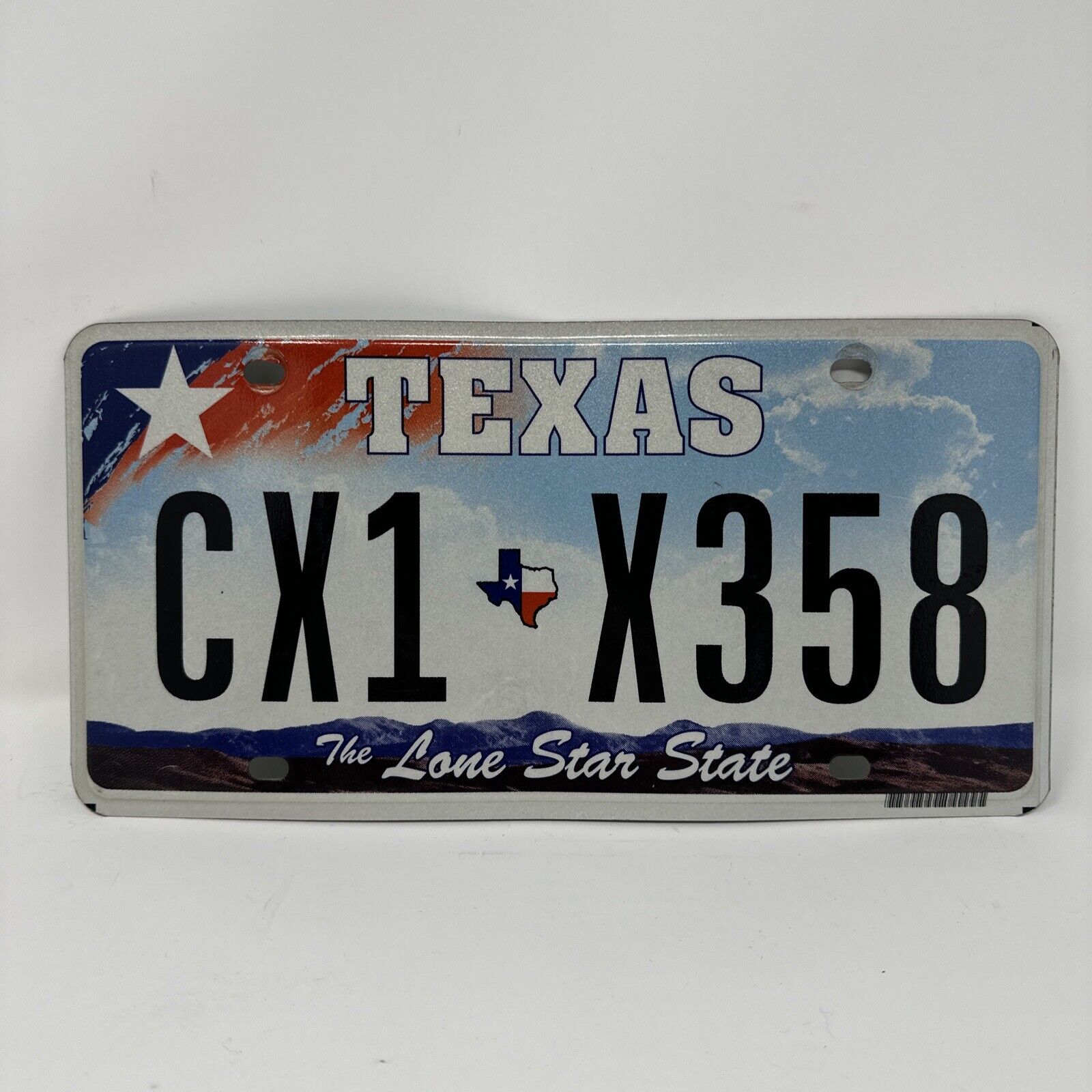 Texas The Lone Star State License Plate # CX1X358